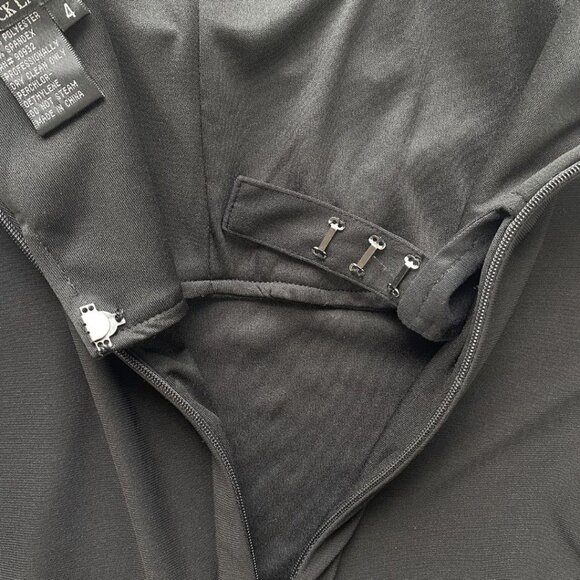 NWT BASIX BLACK LABEL KITSON BLACK SILVER METALLIC MINI PARTY DRESS - 4 - Picture 10 of 11